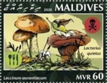 Pilz auf Briefmarke