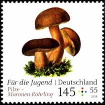 Pilz auf Briefmarke