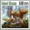 Pilz auf Briefmarke