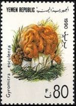 Pilz auf Briefmarke