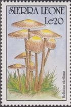 Pilz auf Briefmarke