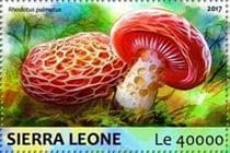 Pilz auf Briefmarke