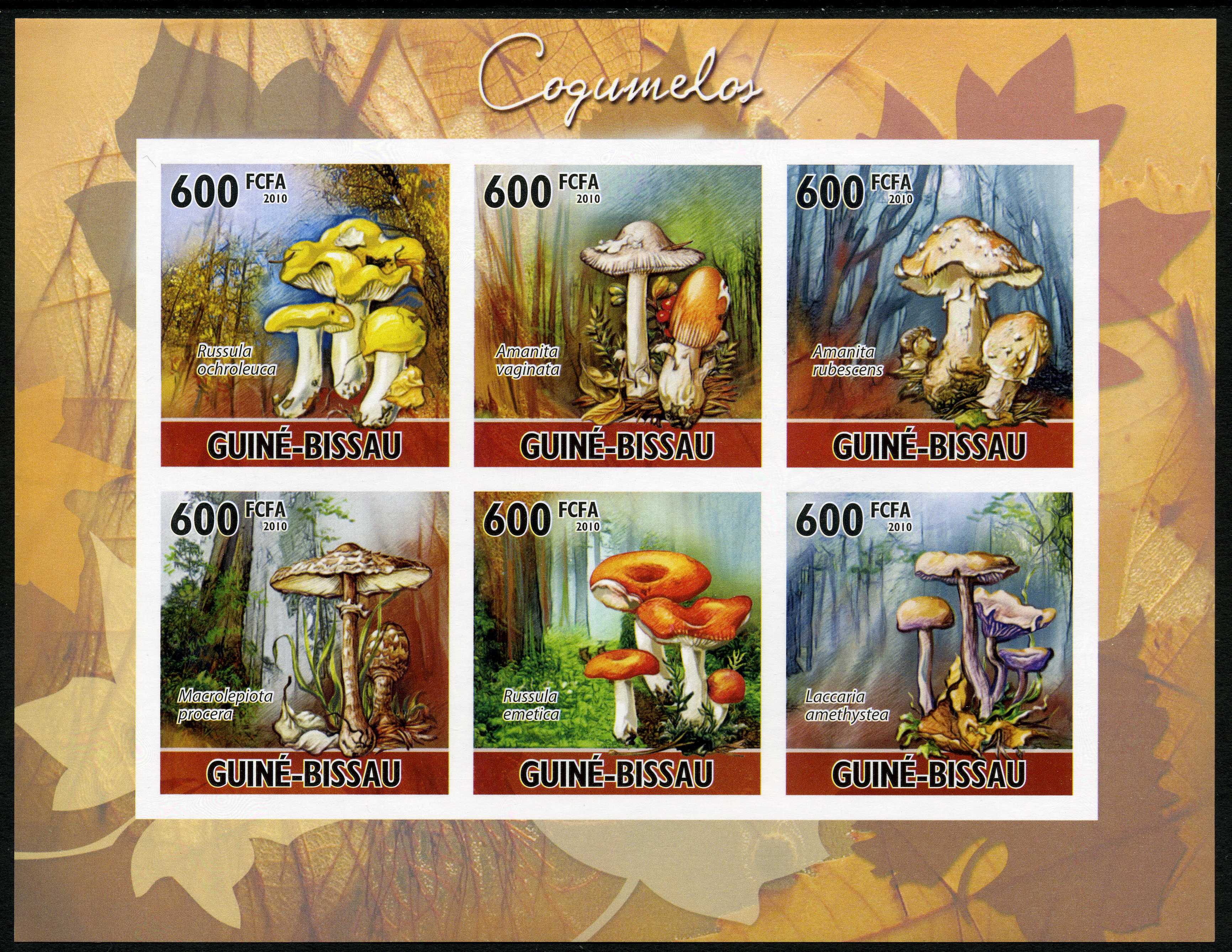 Pilz auf Briefmarke
