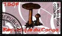 Pilz auf Briefmarke