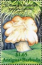 This mushroom on a stamp