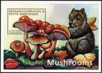 Pilz auf Briefmarke
