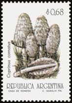 This mushroom on a stamp