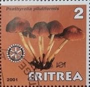 Pilz auf Briefmarke