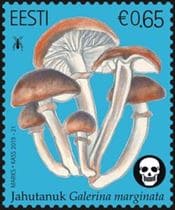This mushroom on a stamp