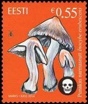 This mushroom on a stamp